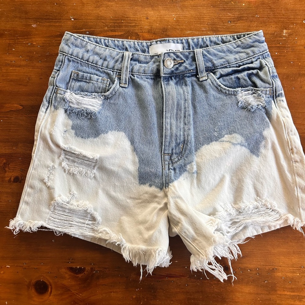 Vici dip dyed jeans shorts